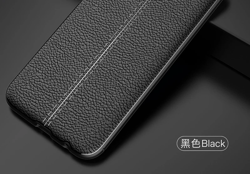 Black YUETUO 6,3 кожаный мягкий чехол для телефона etui, coque, чехол, чехол для huawei p smart plus силиконовые аксессуары - Цвет: Black