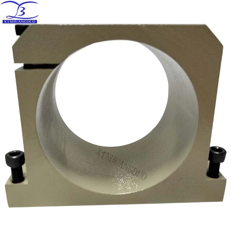 

80mm spindle motor bracket seat cnc carving machine clamp motor holder cast aluminum sandblasting surface 80mm spindle motor