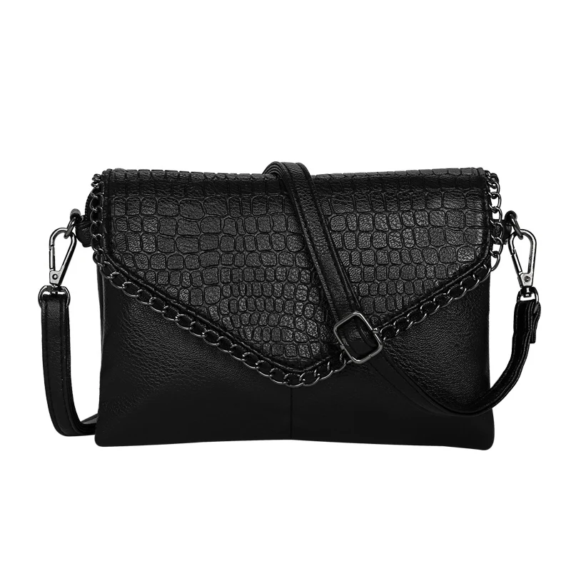 YBYT brand 2018 new chains alligator handbag hotsale women envelope ...