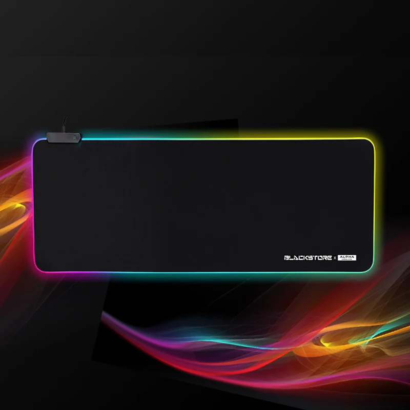 Очень большой коврик для мыши 790*300*4 мм 7 цветов RGB игр нескользящий натуральный