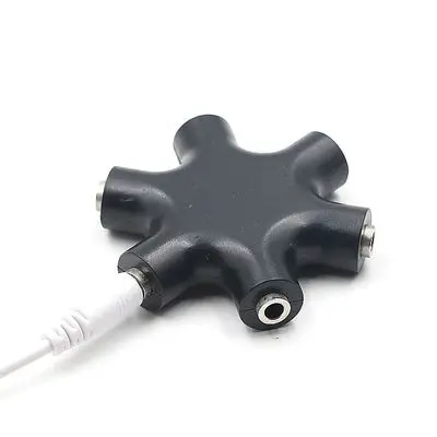 10pcs lot 6 3 5mm snow type Headphone Earphone Audio Splitter