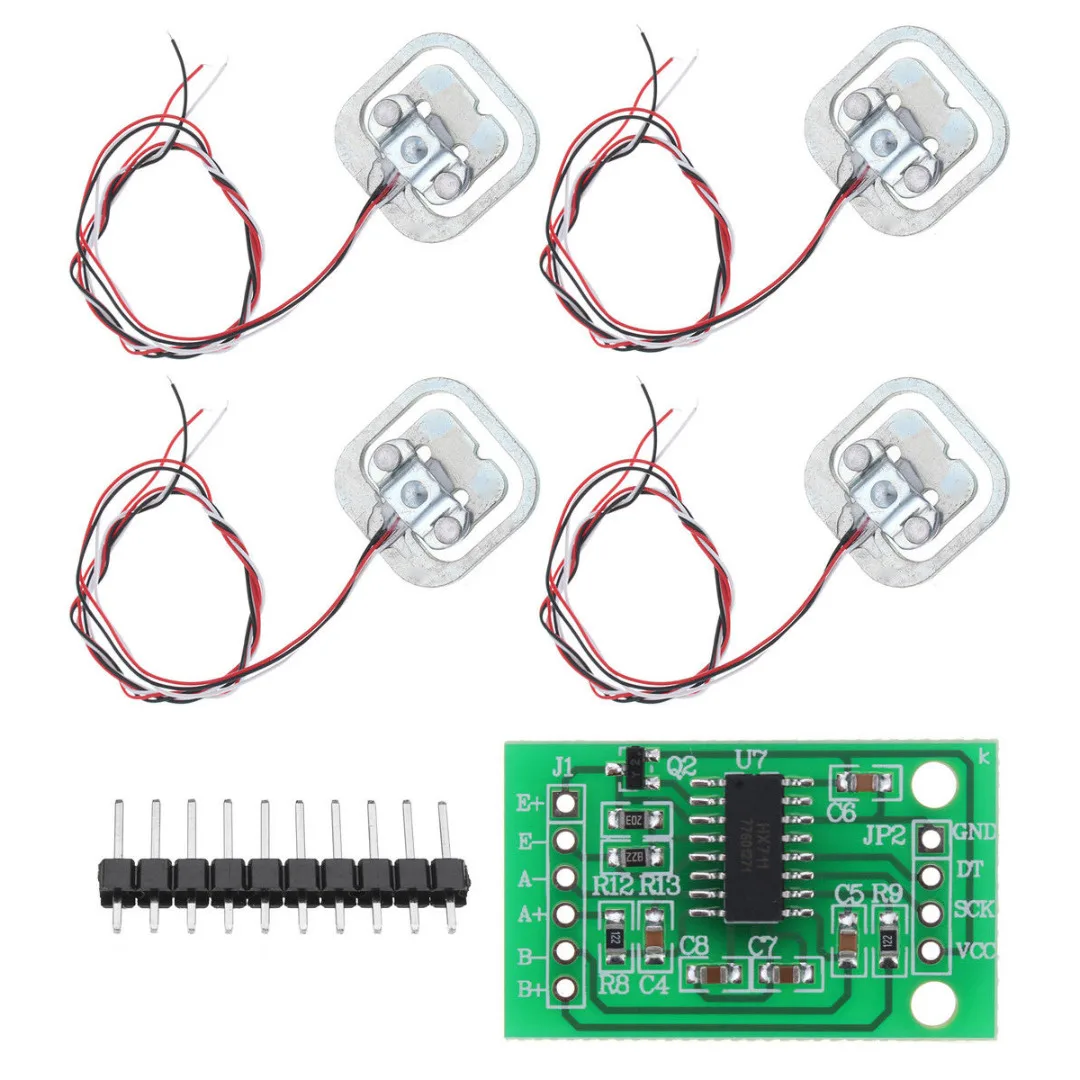 4 шт. 50 кг датчик веса s тело тензодатчик сопротивление тензодатчик+ HX711 AD Модуль