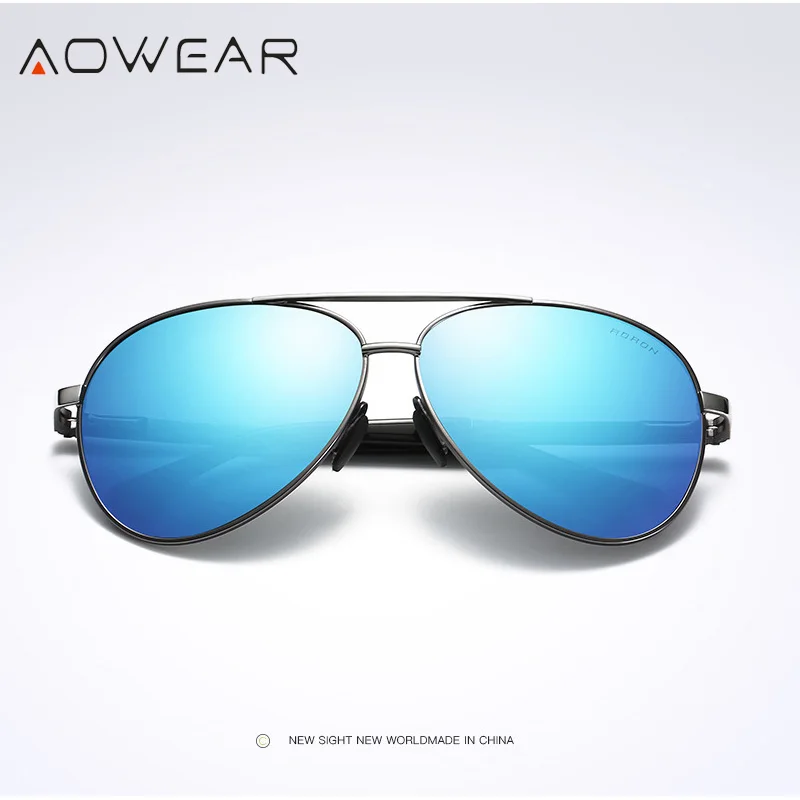 AOWEAR HD классические несексуальные алюминиевые негабаритные солнцезащитные очки es мужские поляризованные UV400 зеркальные оттенки брендовые дизайнерские женские солнцезащитные очки для вождения