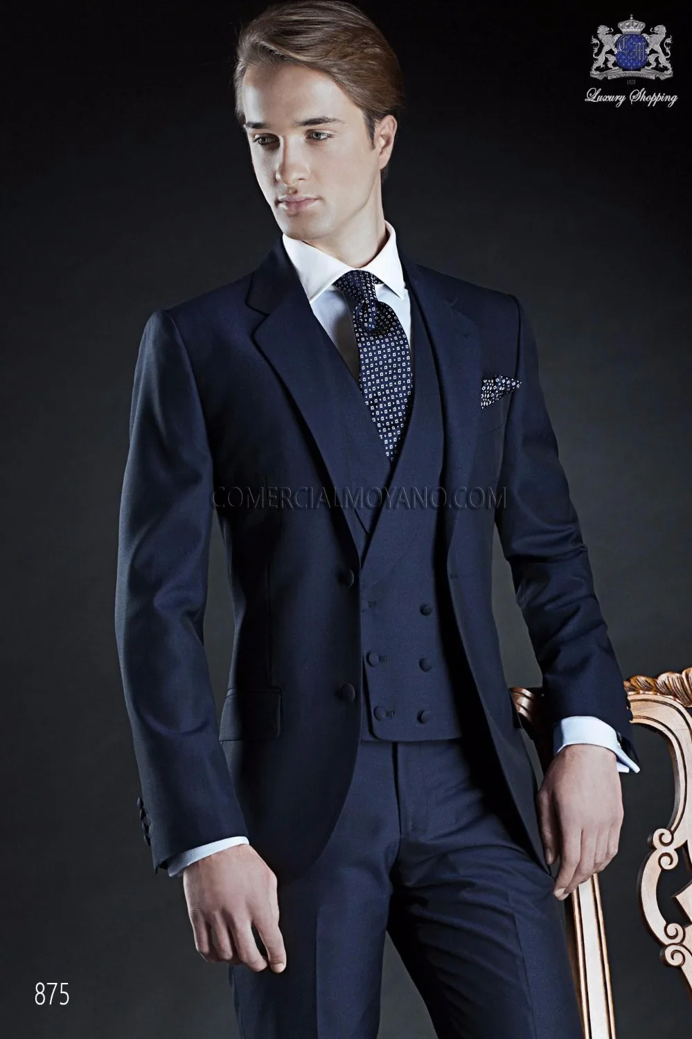 Custom Made Two On Navy Blue Groom Tuxedos Groomsmen Mens Custom Made Two On Navy Blue Groom Tuxedos Groomsmen Mens Wedding Suits Prom Bridegroom Jacket