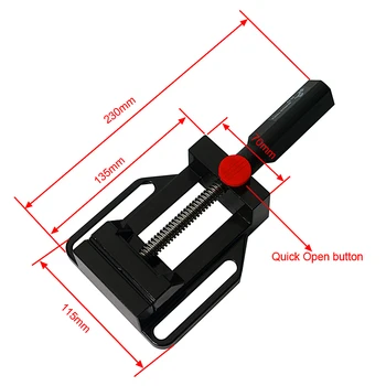 

Mini Flat Tongs Vise Screw Precision Parallel-jaw Vice Plain Vise DIY Tool Woodworking Parts for Carving and Milling Machine