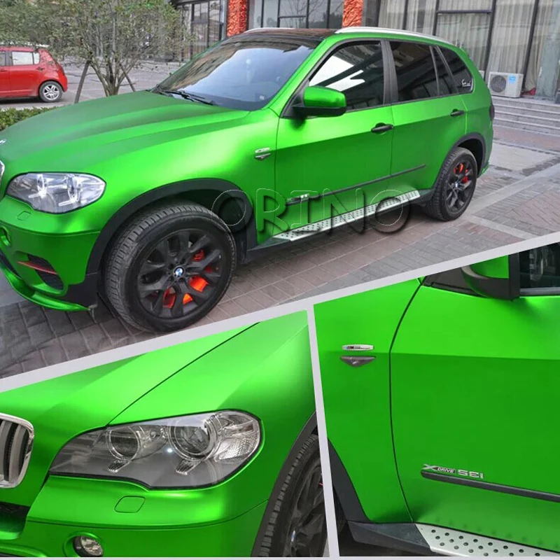 Apple Green Metallic Chrome Vinyl Wrap-8