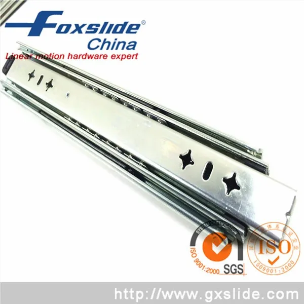 Foxslide 250lbs 40 1000mm 3 Fold Side Mount Full Extension Ball