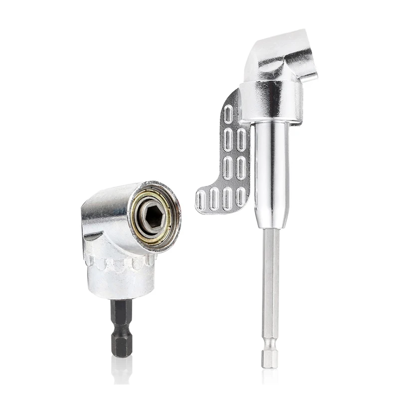 

105 Degree Angle Extension Screwdriver Socket Holder Adapter Adjustable Bit 1/4" Hex Shank Quick Change Corner Adapter Converter