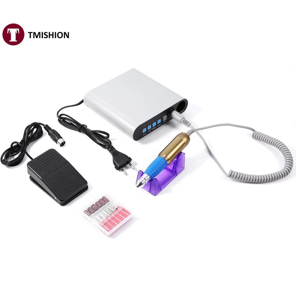 

Fashionable Electric Nail Art File Drill Machine Manicure Pedicure Tool Set EU Plug