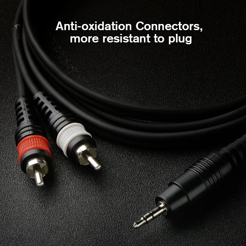 Soundkin RCA кабели 2 * Rca к 3 5 аудио кабель мм разъем папа мужчине Aux для усилителя