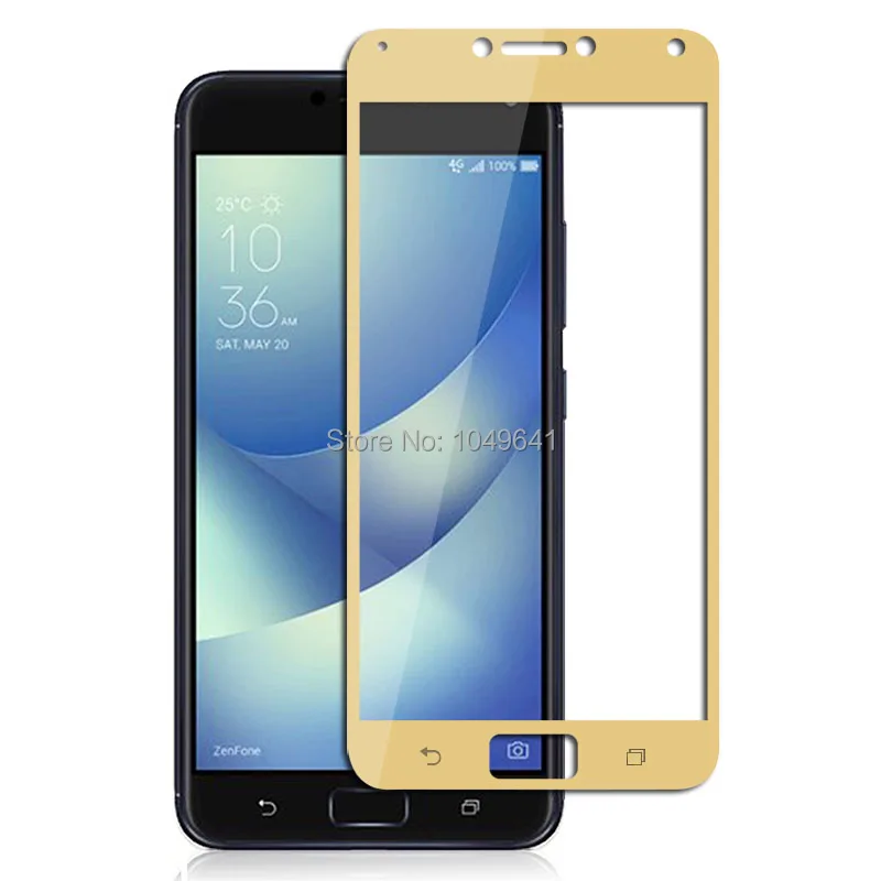 Закаленное стекло для Asus Zenfone 4 Max ZC554KL 9H 2D Полное покрытие экрана Взрывозащищенная