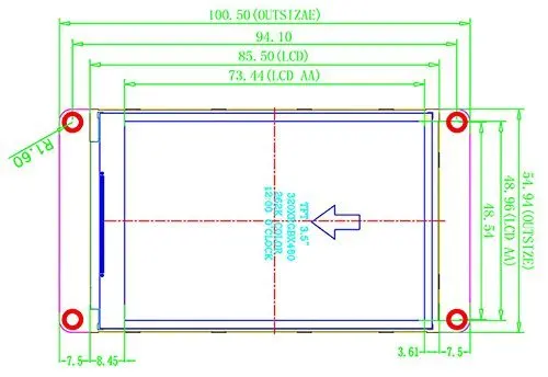 Nextion 3,5 ''UART HMI умный сенсорный ЖК-дисплей модуль TFT экран для Arduino Raspberry Pi ESP8266