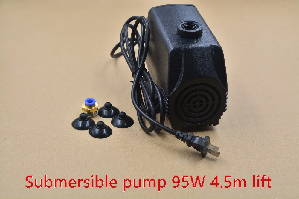 3.5M 75W 3Engraving Machine Cooling Water Pump For CNC Spindle Motor 500L/H US 