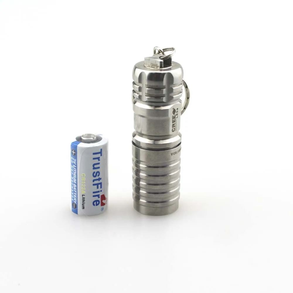 

TrustFire MINI-02 Stainless Steel CREE XML T6 480LM 3-Mode Memory LED Flashlight+1xCR123A