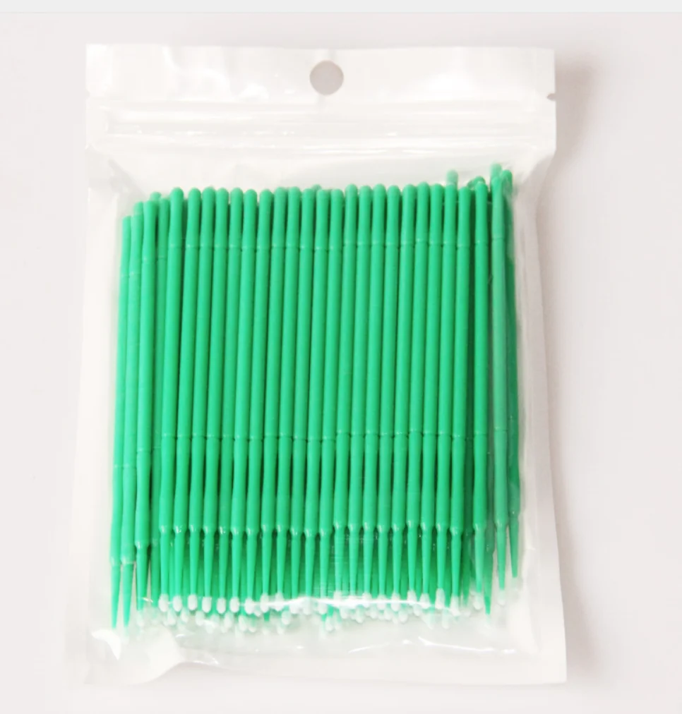 100pcs lot Micro Durable Disposable Eyelash Extension Individual Applicators Mascara Brush For Women Eyelash Glue Cleaning