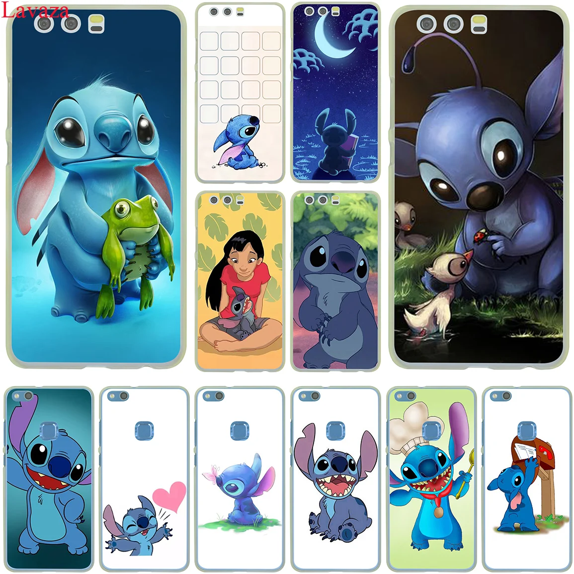 

Lavaza cute cartoon Lilo Stitch Hard Case for Huawei P30 P20 P10 P9 Plus P8 Mate 20 Pro Lite Mini 2017 2016 2015 P smart 2019