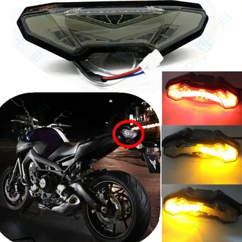 

Motorcycle LED Tail Brake Lights Turn Signal Blinkers For Yamaha MT09 FZ09 2013 2014 2015 2016 2017 taillight
