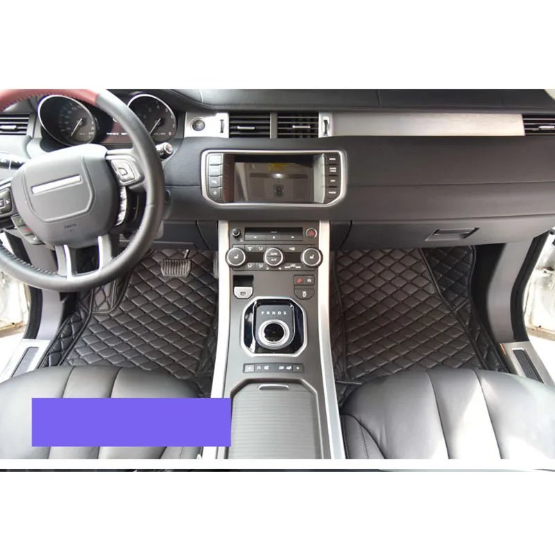 

lsrtw2017 luxury fiber leather car interior floor mat for Range Rover Evoque 2011 2012 2013 2014 2015 2016 2017 2018 L538