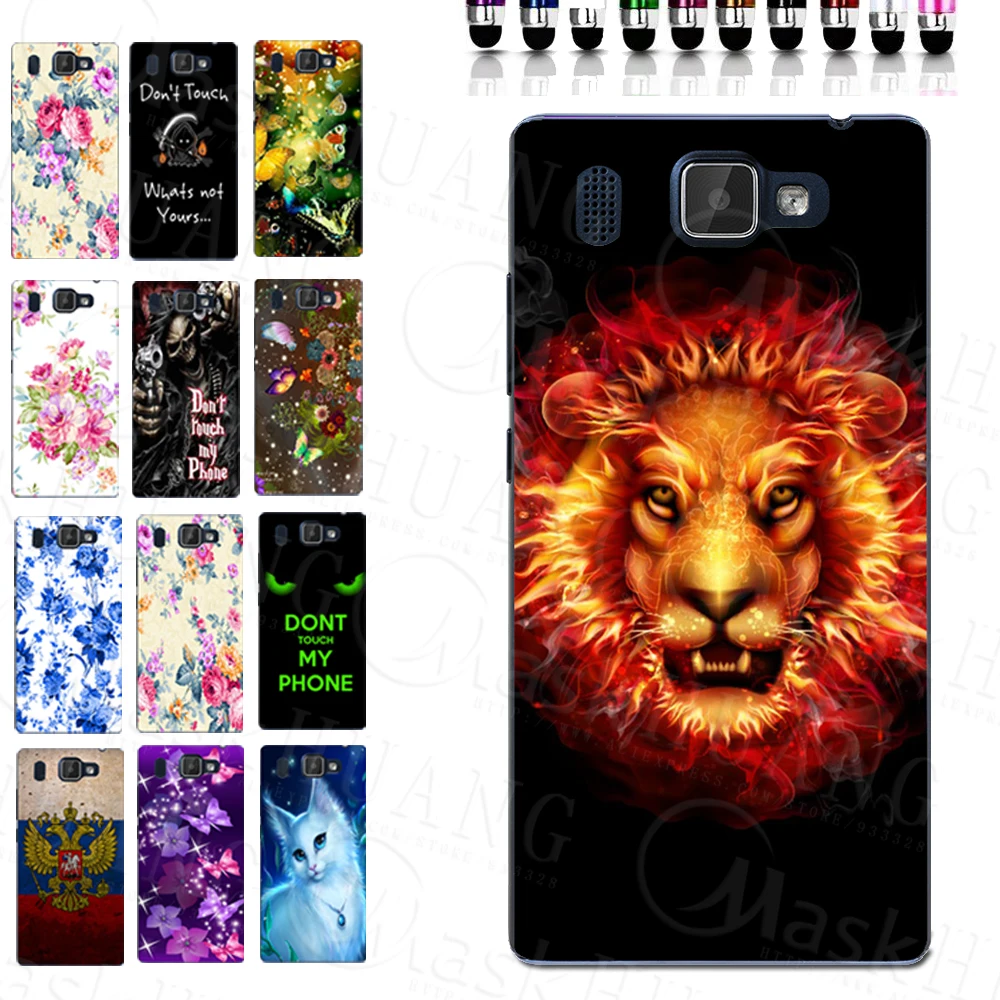 

Cartoon Animal Lion Pattern TPU Case Cover for Prestigio Grace Q5 PSP5506DUO Printing Shell Housing Bag