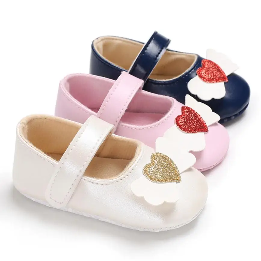 

Infant Newborn toddler girl shoes children's shoes girls shoes Baby Girls Shoes Love Soft Crib Anti-slip Single Sneaker l0710