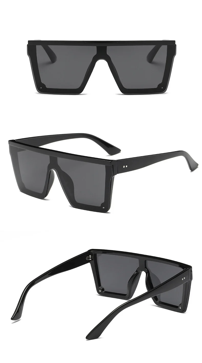 Большие оправы черные большие солнцезащитные очки мужские модные роскошные градиентные солнцезащитные очки для женщин Vintgae унисекс Квадратные Солнцезащитные очки