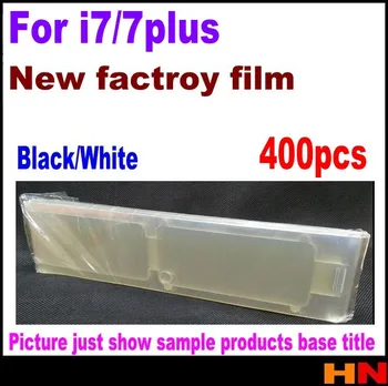 

400pcs for iPhone 7 7g 4.7 5.5 Original qualtiy Front+Back Plastic Seal Factory Screen Protector Film Black/White Factory Film