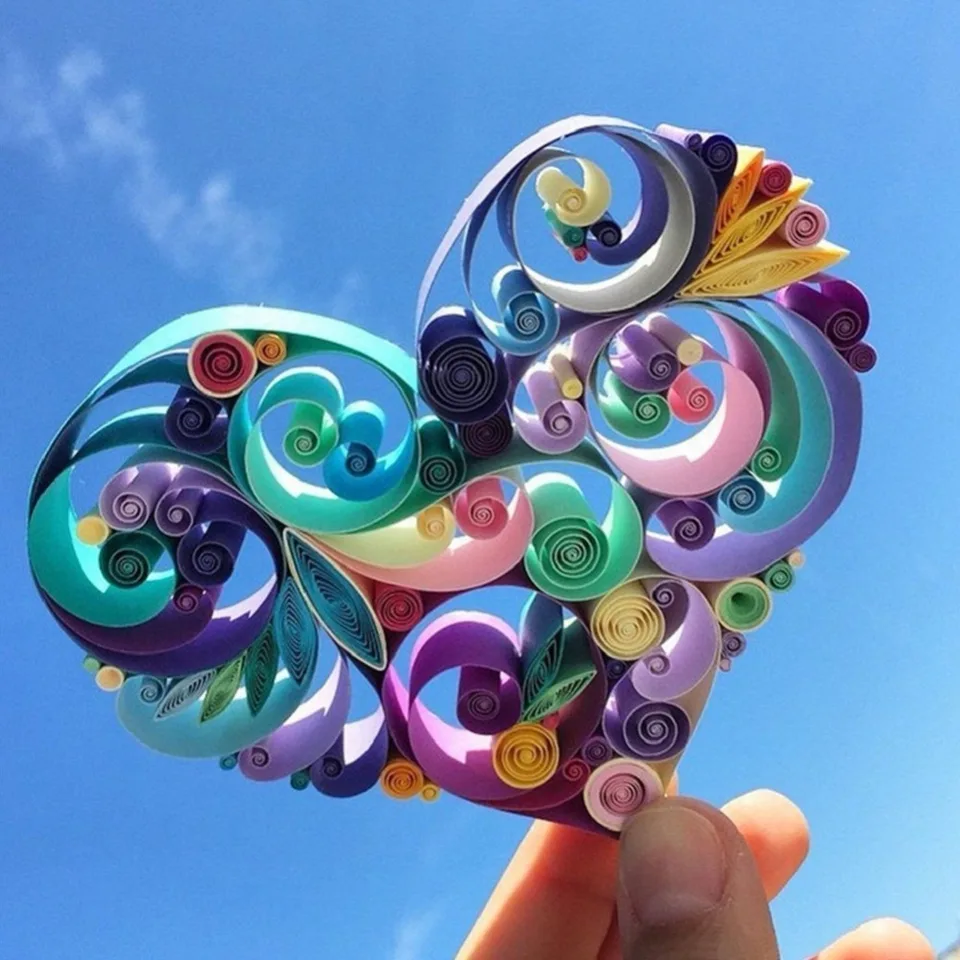Width 10mm Extra Long Quilling Paper Strips Kits,36 Shade Colors 720 Strips Origami Paper 3//5//7//10mm Width Available,Length 54cm