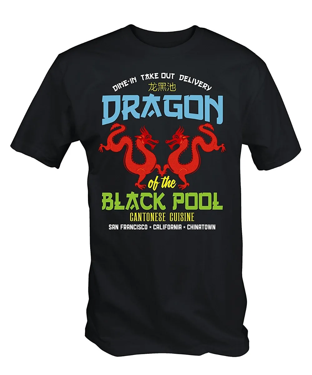 Men'S T-Shirts Summer Style Fashion Swag Men T Shirts  Mens DRAGON OF THE BLACK POOL T-SHIRT Print T Shirts Men
