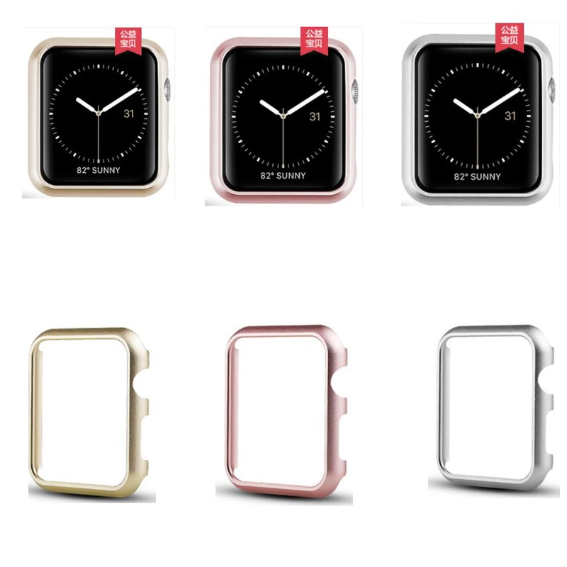 For Apple watch case band 40mm 44mm series 4 Aluminum alloy Frame strap bumper For iwatch 3 2 1 case cover shell 38mm 42mm