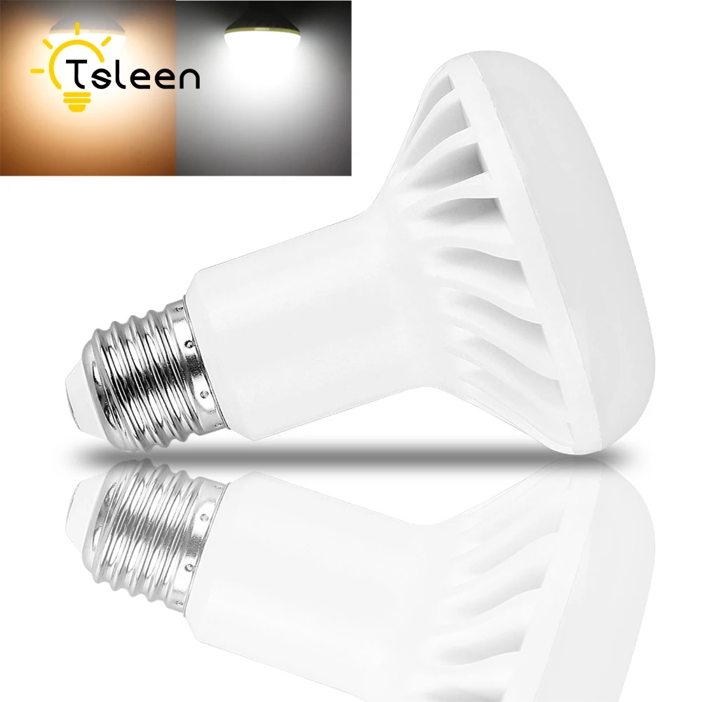 Светодиодная сменная лампа TSLEEN R39 R50 R63 R80 светодиодная E14 E27 220 В лампочка для