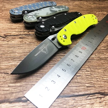 

ZZSQ RAT Model 2 Tactical Folding Blade Knife Knife AUS-8 Blade G10 Handle Pocket Hunting Camping Survival Knife Outdoor EDC