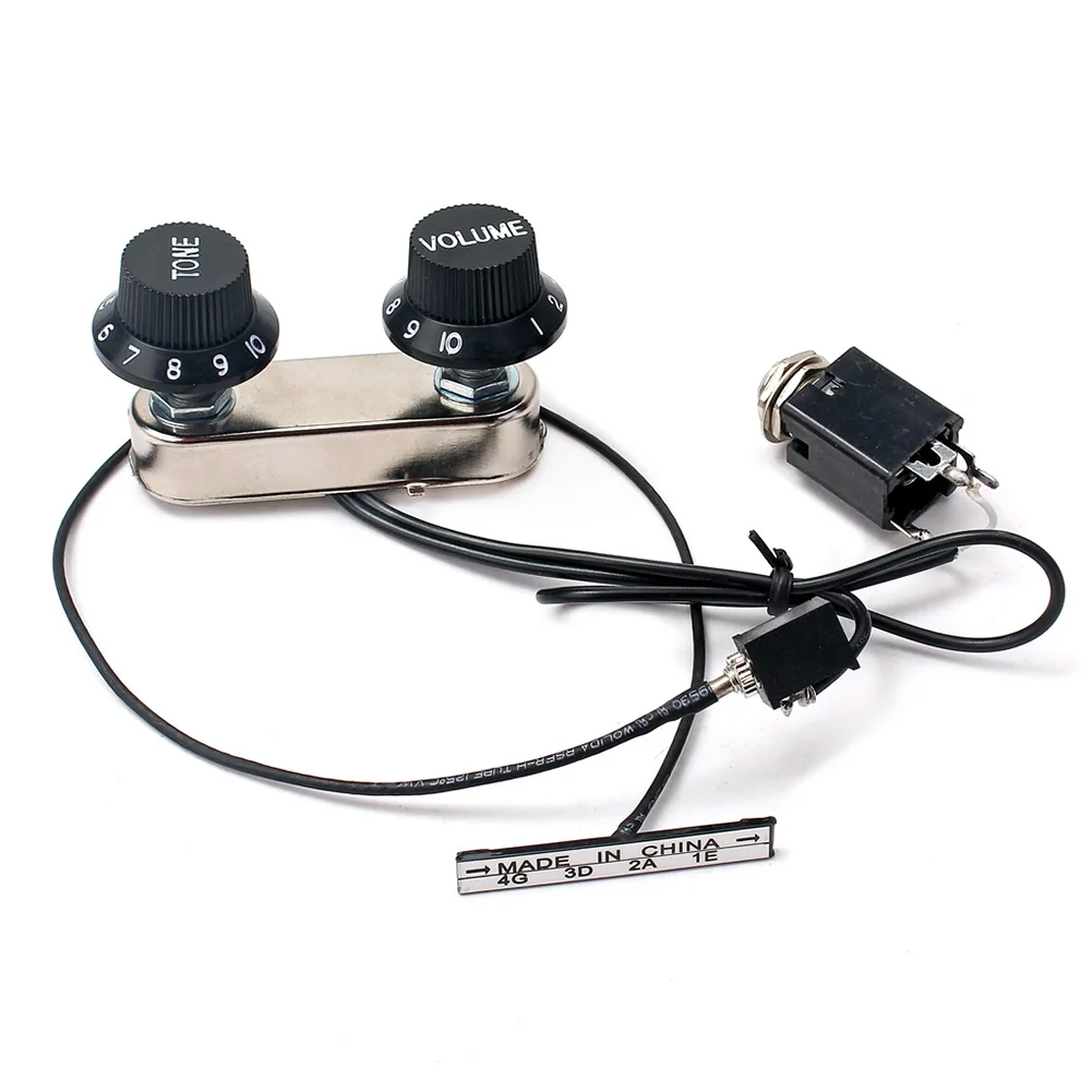 High Quality Violin Pickup Piezo Transducer Set Adjustable with Tone Volume Control Knob NCM99