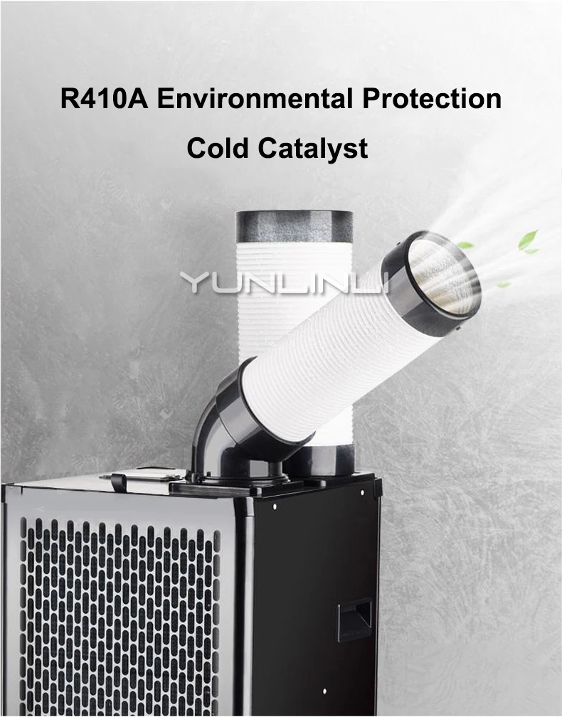 2700W Industrial Air Cooler Mobile Air Conditioner Fan Workshop Refrigeration High-power Air Conditioner BGP1801-27