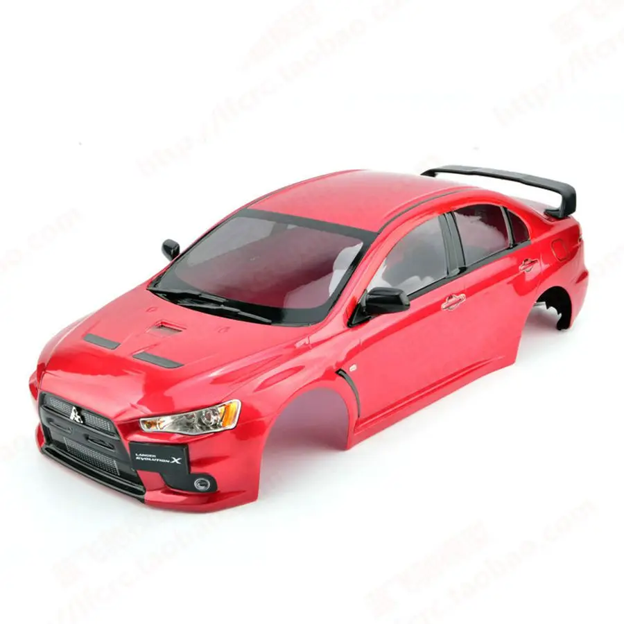 Новинка 1/10, дорожный корпус, 1:10, Радиоуправляемый автомобиль, mitsubiisuu EVO X, готовый ПК, Окрашенный корпус с наклейкой для Kyosho HPI Tamiya