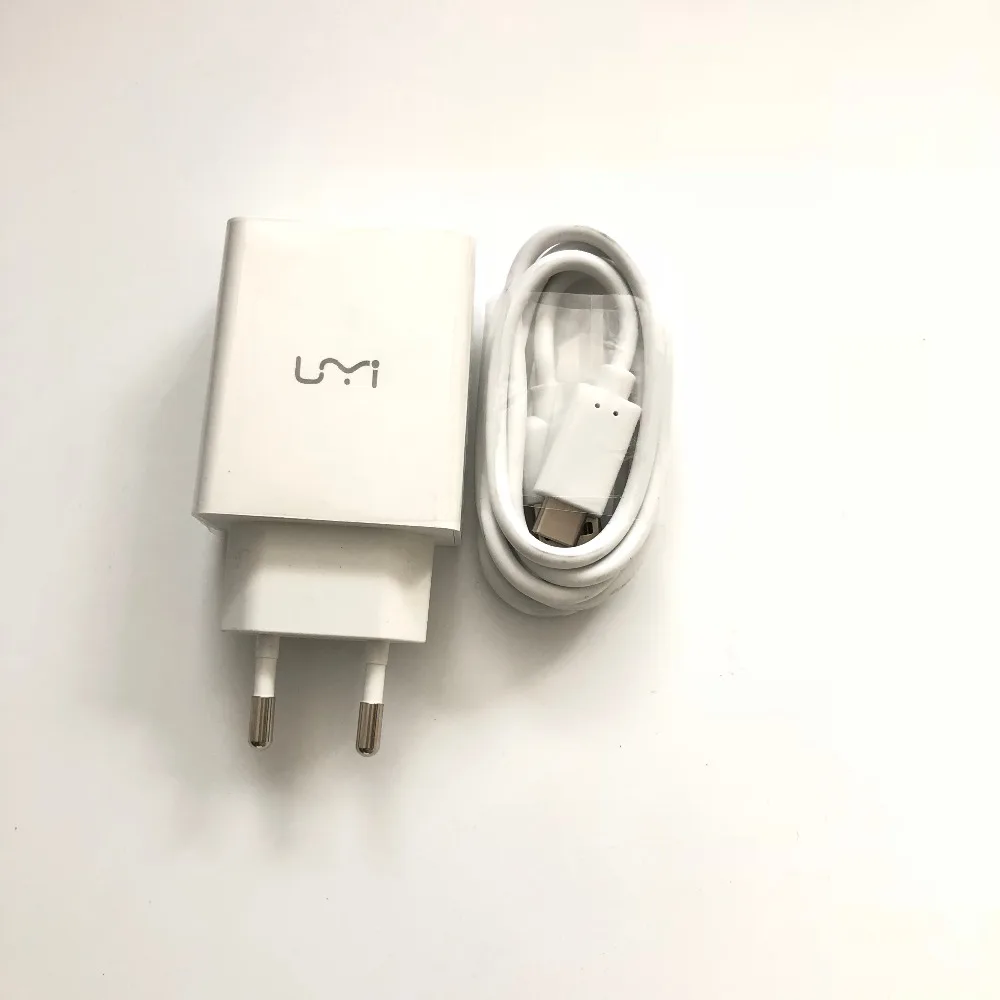 

New Umi Plus Travel Charger + USB Type-C Cable For Umi Plus E MTK6757 5.5"FHD 1920x1080 Free Shipping
