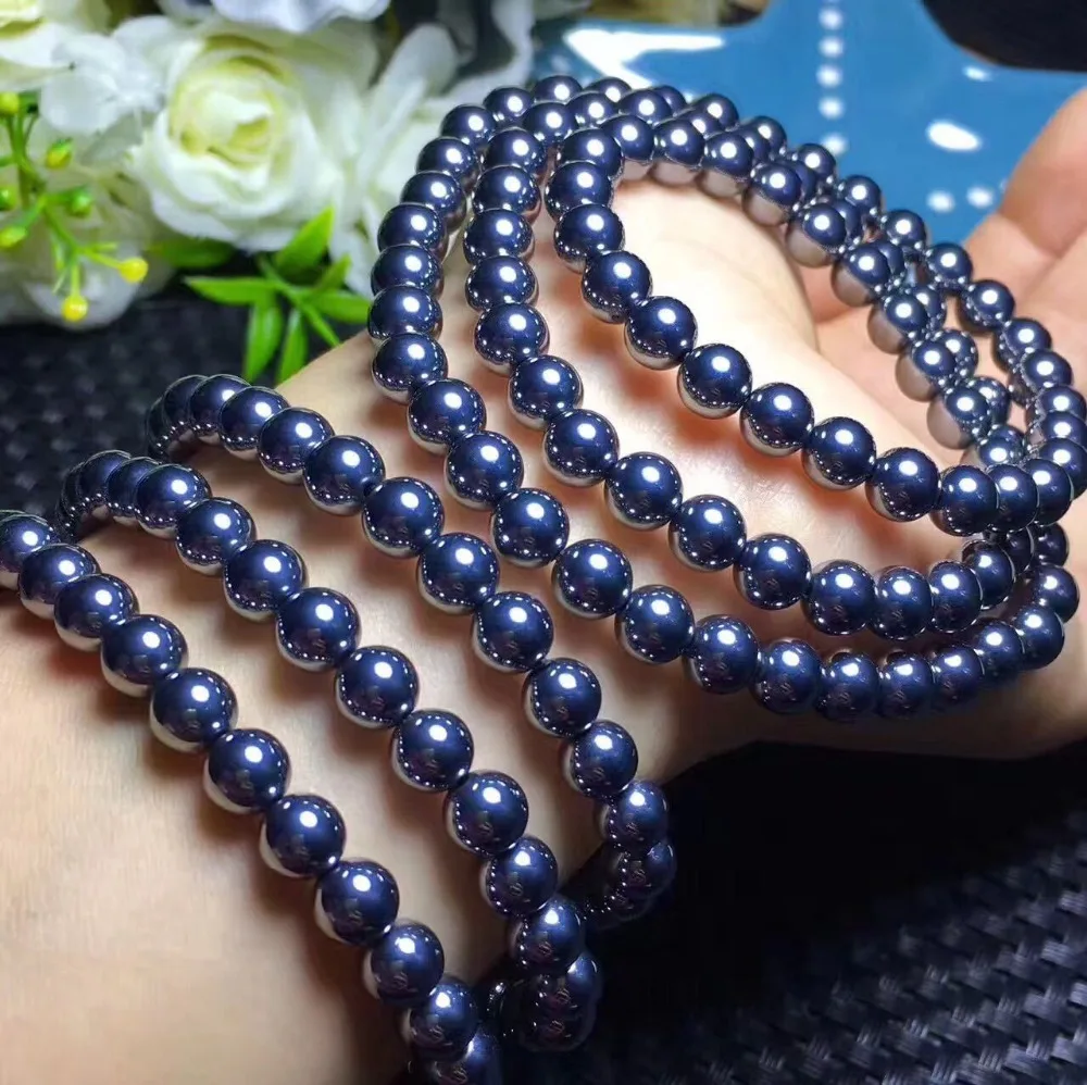 Natural Terahertz Wave Gems Bracelets (3)