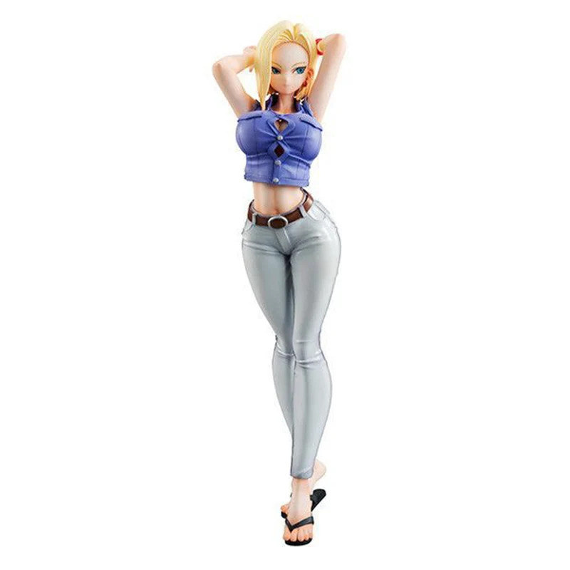 

Dragon Ball Z Android No.18 Ver. III Action Figure 1/8 scale painted figure Jeans Ver. No.18 PVC figure Toy Brinquedos Anime