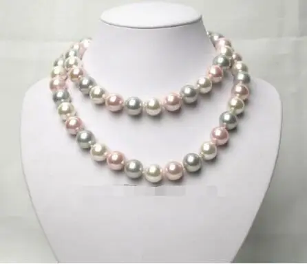 БЕСПЛАТНАЯ ДОСТАВКА ГОРЯЧЕЙ продать новый Стиль>>>>> AAA ЛУЧШИХ круглый белый розовый серый seashell жемчуг ожерелье БЕСПЛАТНАЯ ДОСТАВКА ГОРЯЧЕЙ продать новый Стиль>>>>> AAA ЛУЧШИХ круглый белый розовый серый seashell жемчуг ожерелье