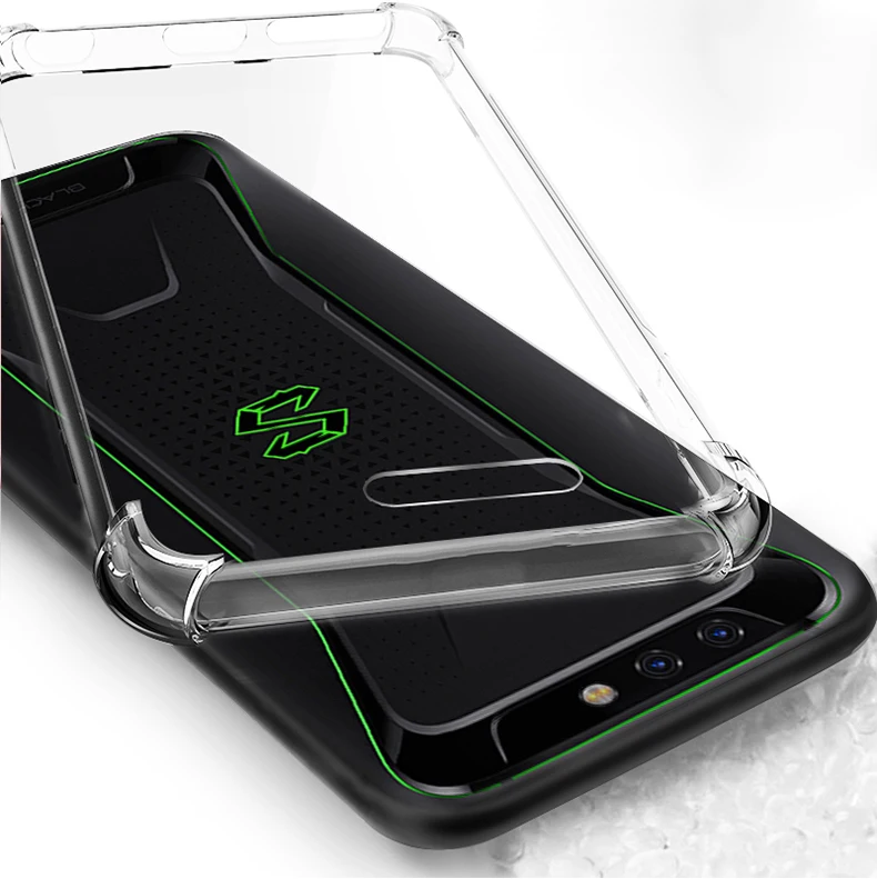 Durable Shockproof Armor TPU Case for Gaming Phones - Black