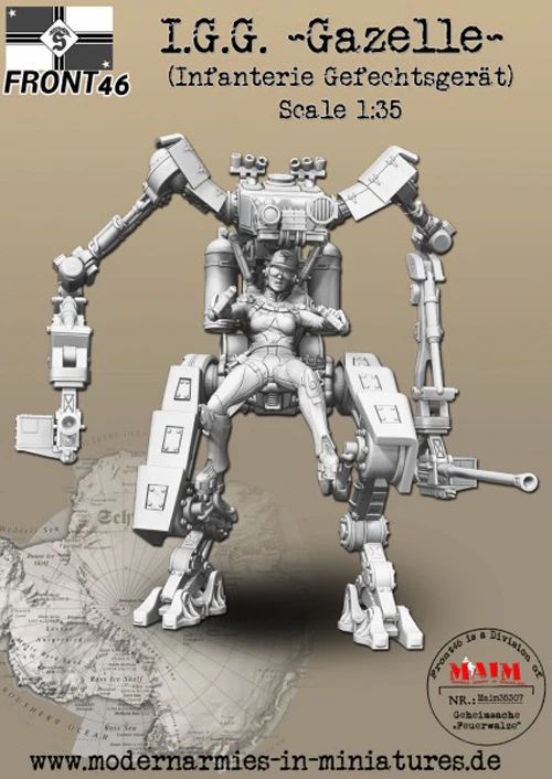 

1/35 Resin Soldier Figure Model Infanterie Gazelle Armored Infantry Series Modification Unassembled Unpainted