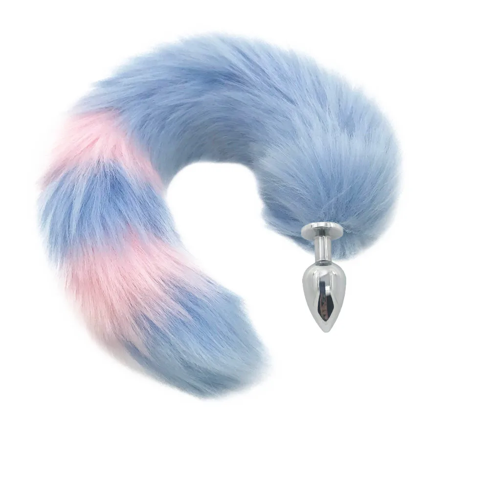 Anal Plug With Big Real Crystal Fox Tails Metal Butt Couple Sex Toys Erotic Cosplay Tail 3 size for choice Drop shipping | Красота и