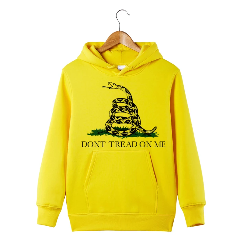 Толстовка с рисунком флага Gadsden забавная толстовка надписью Don't Tread On Me для