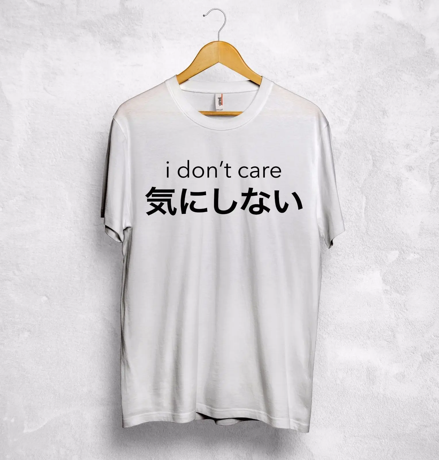 2019 Мода I't Care Футболка K-Pop японский Китайский Корейский аниме сарказм Фестиваль