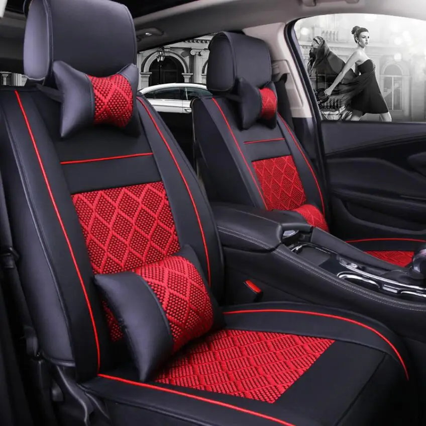 

special Leather Car Seat Covers For Ford mondeo Focus 2 3 Fiesta mondeo Edge Explorer Taurus S-MAX car accessories car-styling