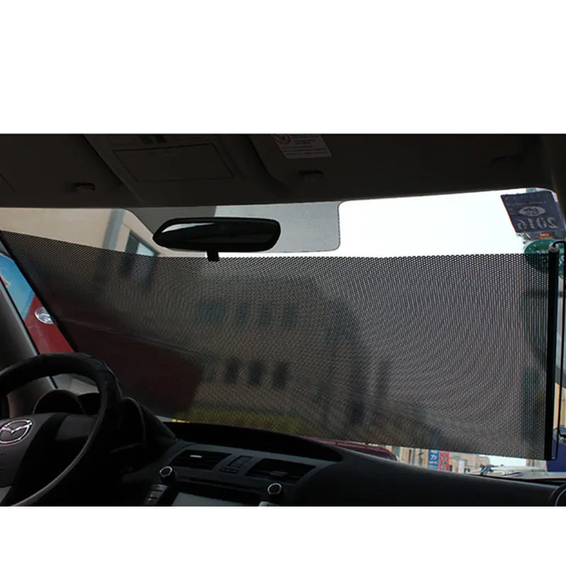 GSPSCN выдвижной ПВХ окна автомобиля солнцезащитные очки Авто Передние Задние боковые окна солнцезащитный козырек анти-УФ Защита солнцезащитный козырек серый/черный