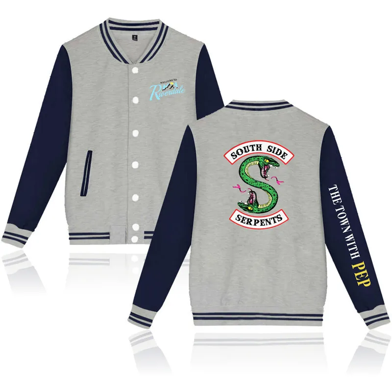 Winter American TV Riverdale Unisex South Side Mens Female Fans Casual Men Spring South Side Serpents Fashion Winter American TV Riverdale Unisex South Side Mens Female Fans Casual Men Spring South Side Serpents Fashion
