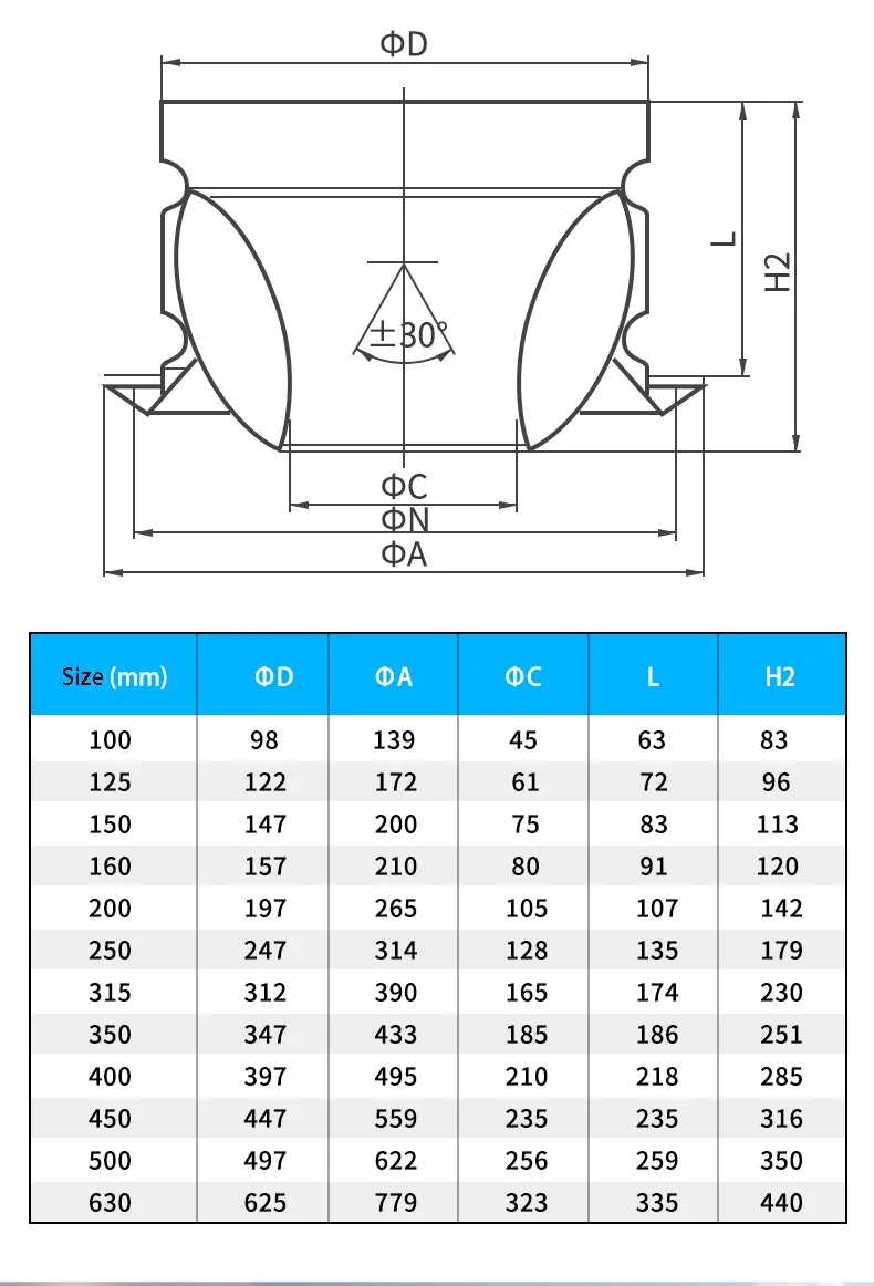 Aluminum alloy 100mm spherical nozzle central air conditioning Ventilation adjustable remote jet fresh air system outlet C