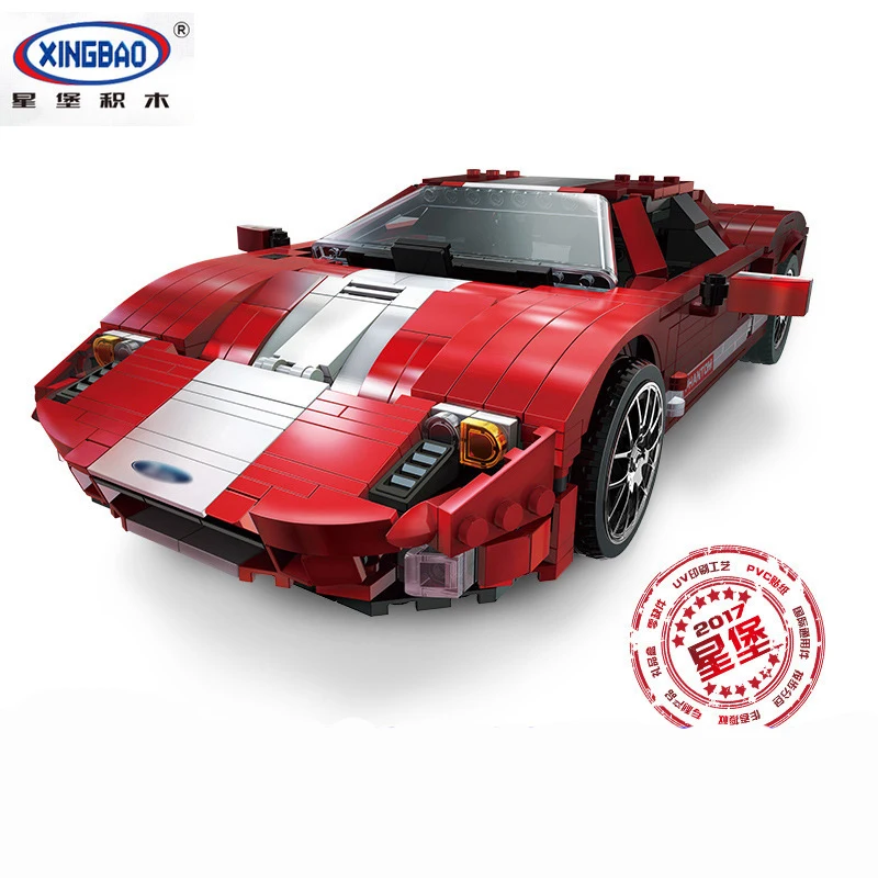 

XingBao 03011 919Pcs Genuine Creative MOC Technic Series The Red Phantom Racing Car Set Building Blocks Bricks Toys XB-03011