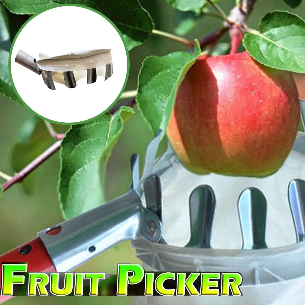 Outdoor Fruit Picker Without Pole Apple Orange Peach Pear Practical Gardening Picking Tool Bag Fruit Catcher#T2