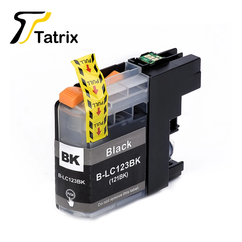 Tatrix 12 шт. LC123 LC121 Совместимый картридж для брата DCP-J552DW J752DW J132W J152W J172W MFC-J470DW J650DW J870DW J245